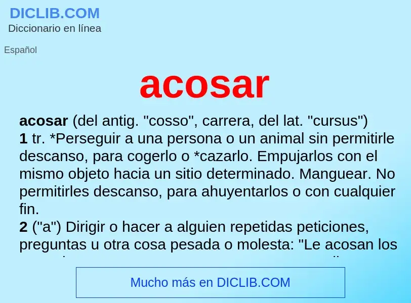 What is acosar - definition