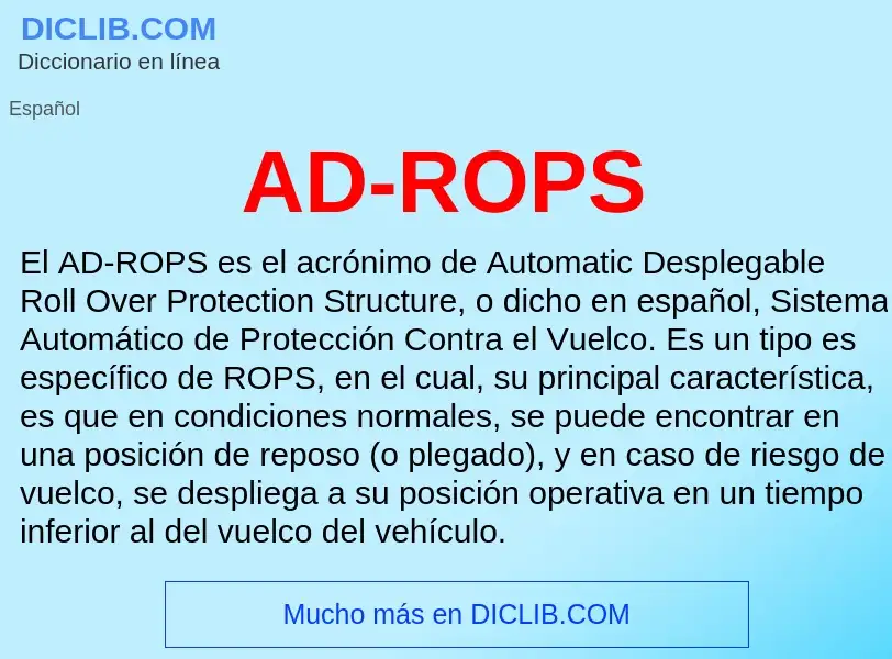 What is AD-ROPS - definition