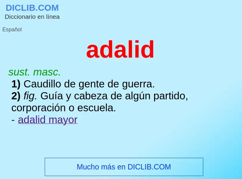 Wat is adalid - definition