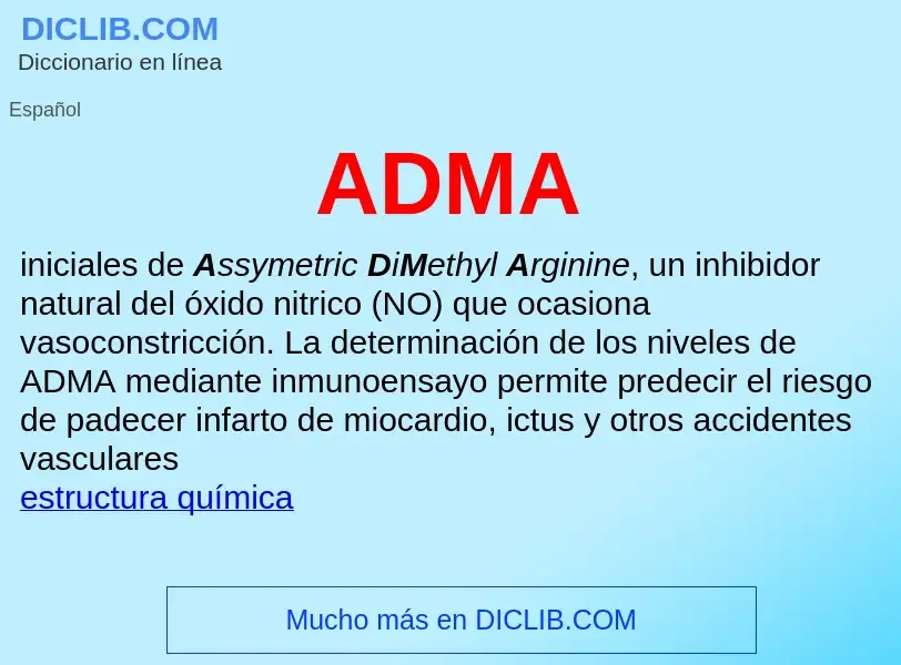 What is ADMA - definition