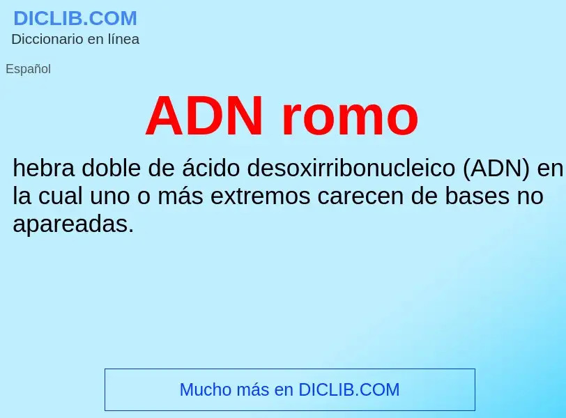 What is ADN romo - definition