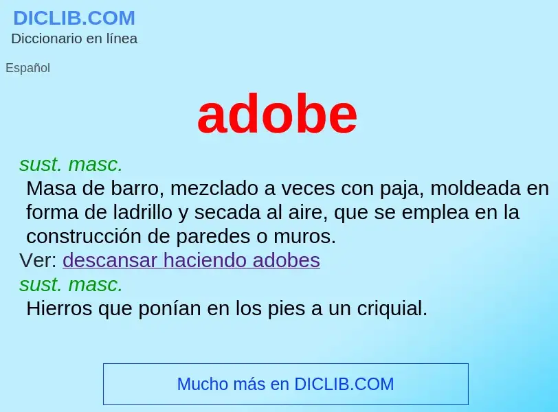 Che cos'è adobe - definizione