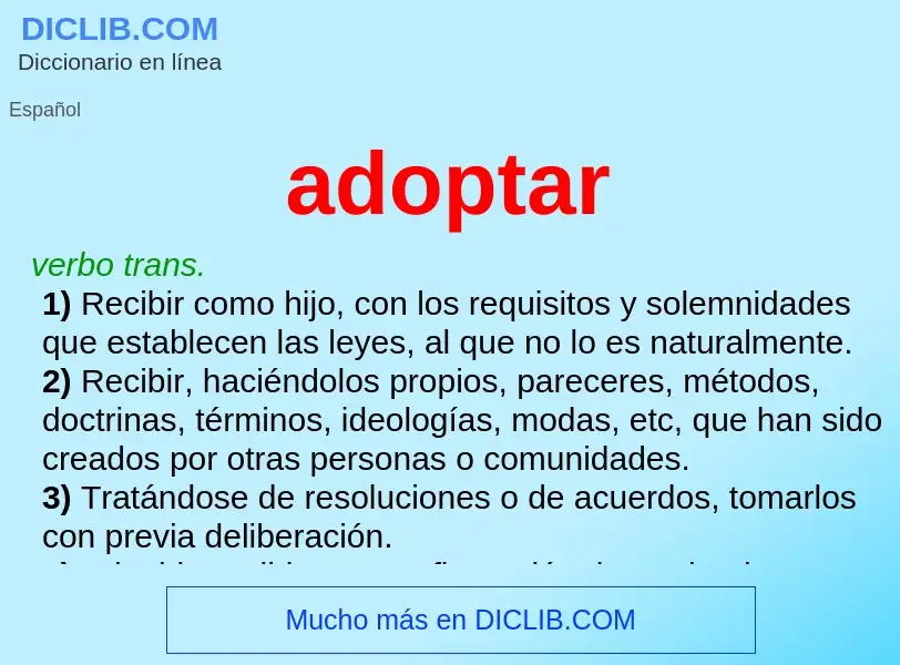 Wat is adoptar - definition