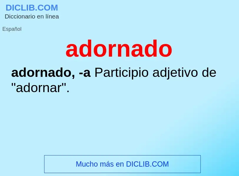 O que é adornado - definição, significado, conceito