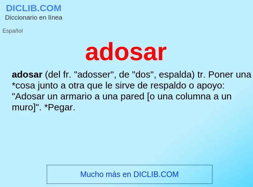 What is adosar - definition