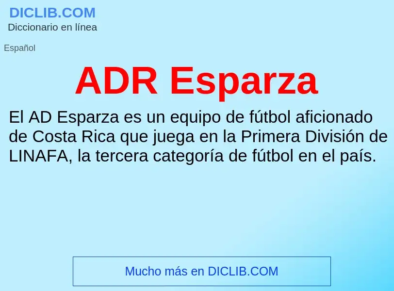 What is ADR Esparza - definition