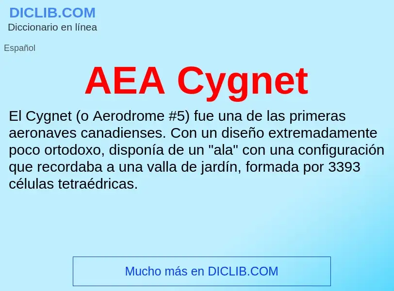 What is AEA Cygnet - definition