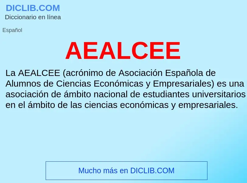 What is AEALCEE - definition