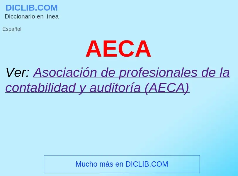 What is AECA - definition