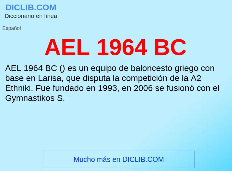 What is AEL 1964 BC - definition