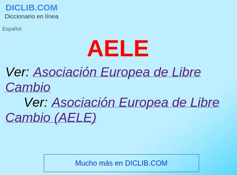 What is AELE - definition