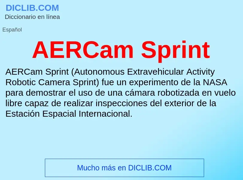 What is AERCam Sprint - definition