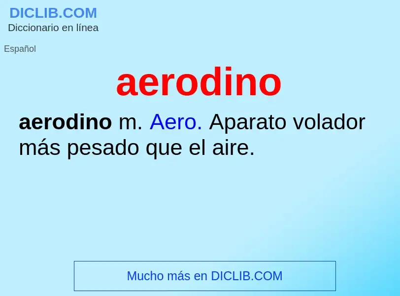 Was ist aerodino - Definition