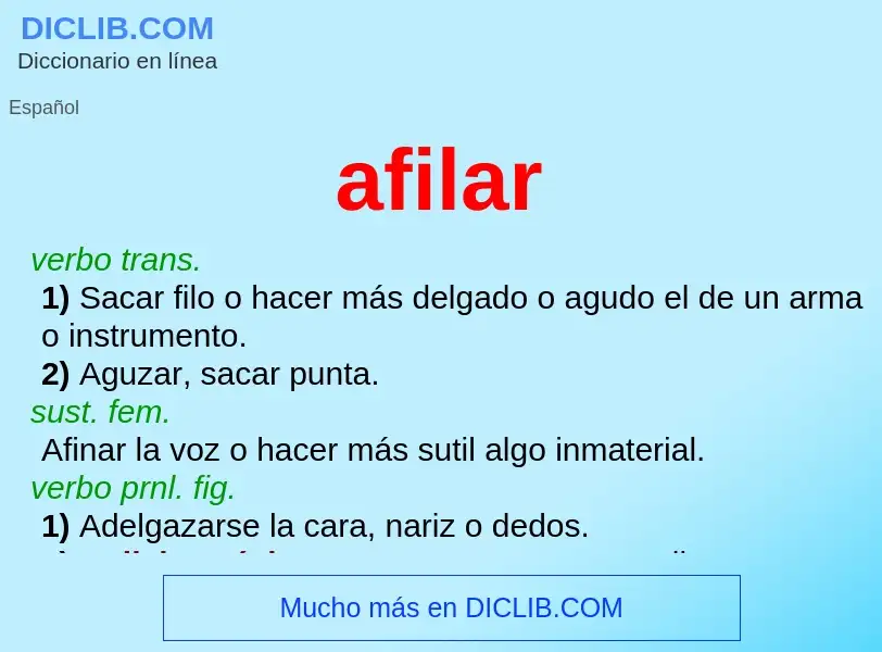 Wat is afilar - definition