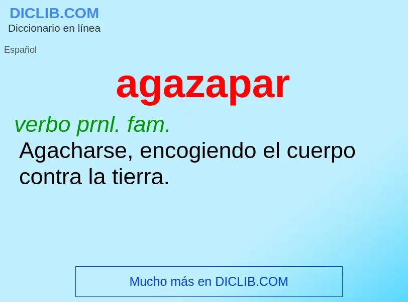 What is agazapar - meaning and definition