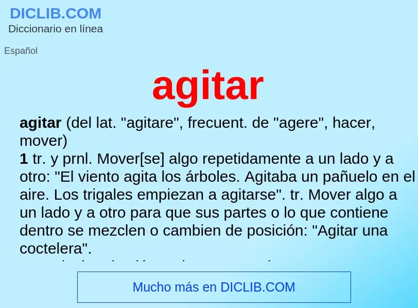 Wat is agitar - definition