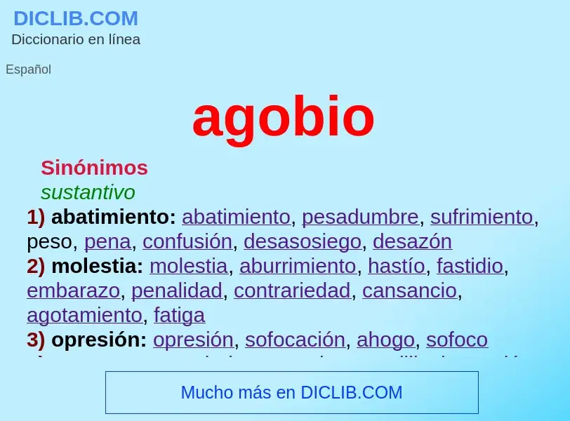 Wat is agobio - definition