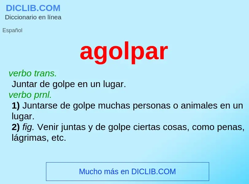 Wat is agolpar - definition