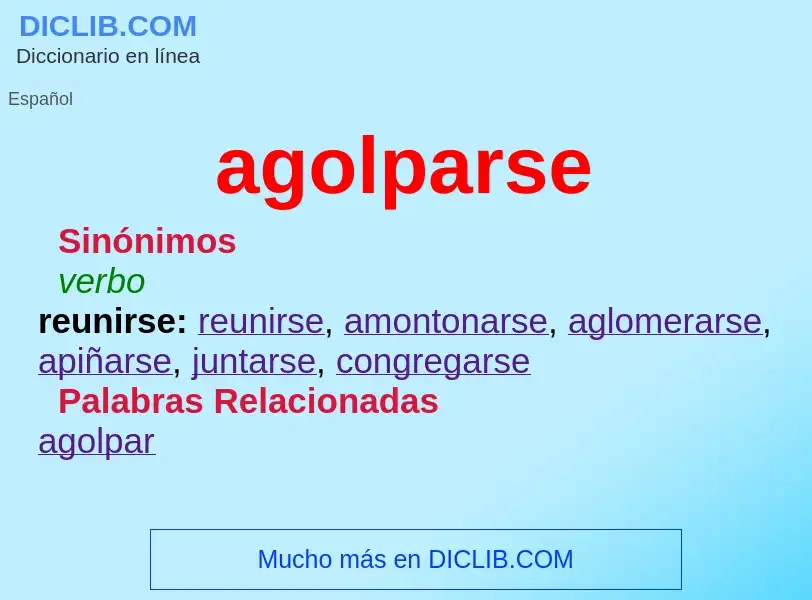 What is agolparse - meaning and definition