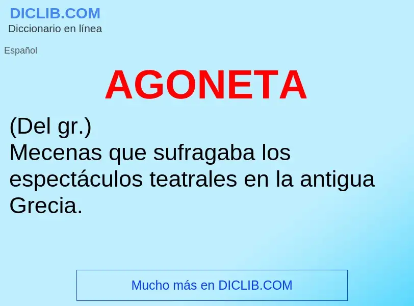 What is AGONETA - definition