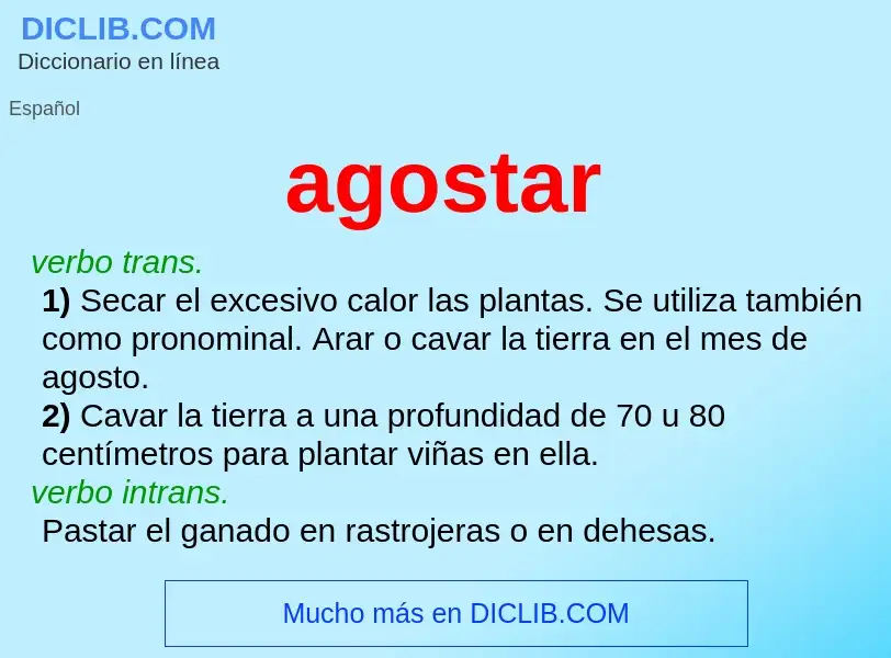 Wat is agostar - definition