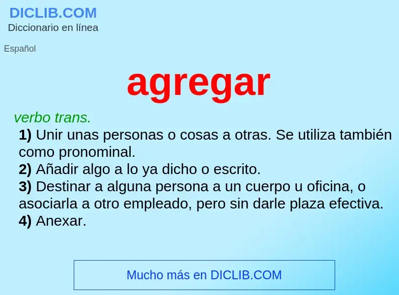 Wat is agregar - definition