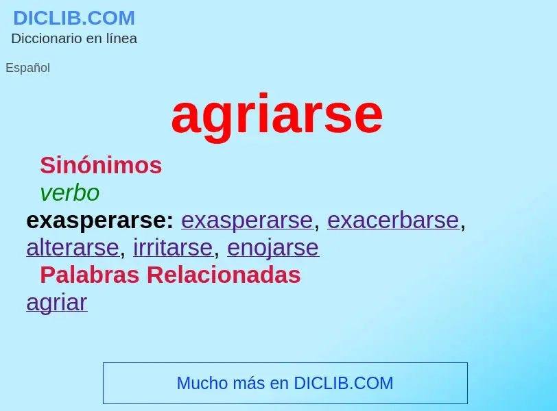 O que é agriarse - definição, significado, conceito