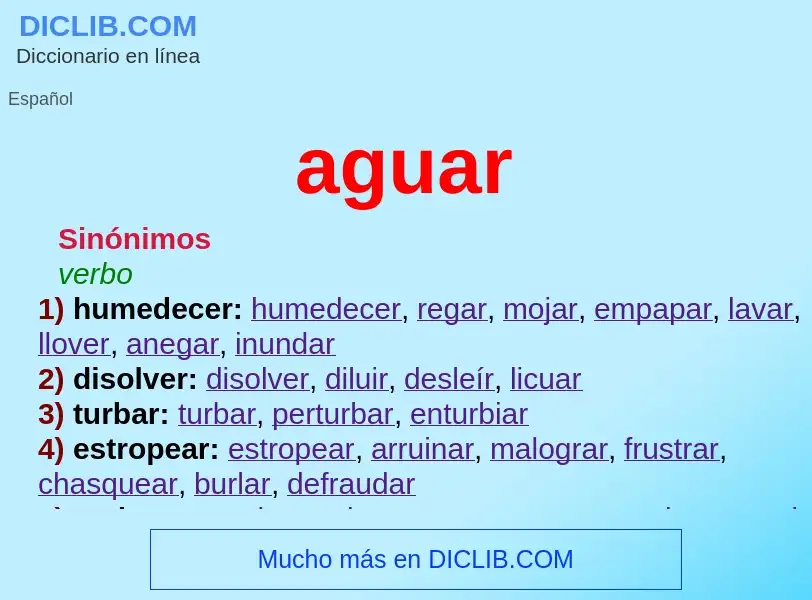 What is aguar - definition