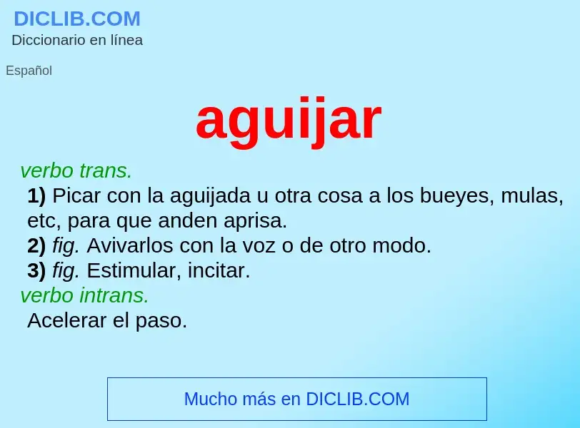 What is aguijar - definition