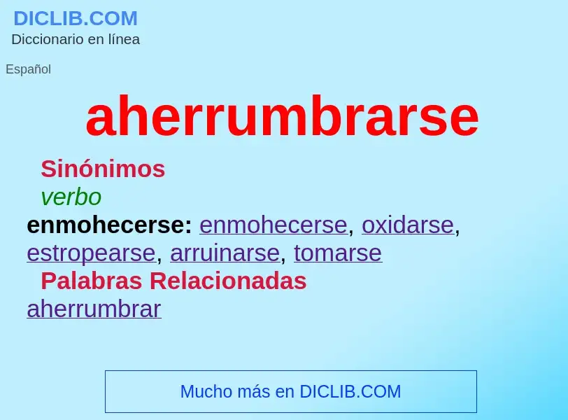 What is aherrumbrarse - meaning and definition