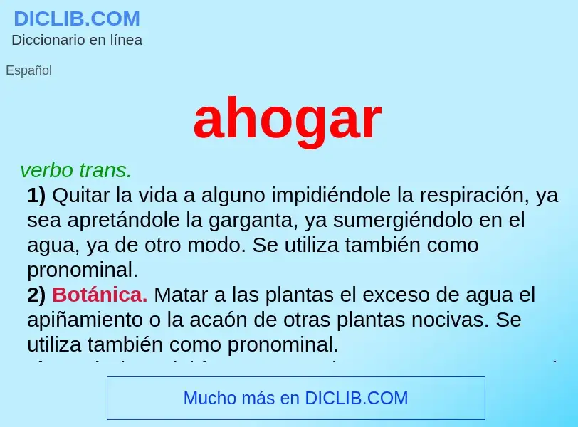 What is ahogar - definition