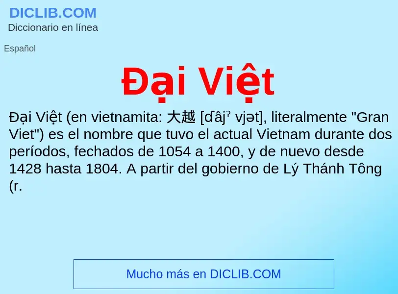 Wat is Đại Việt - definition