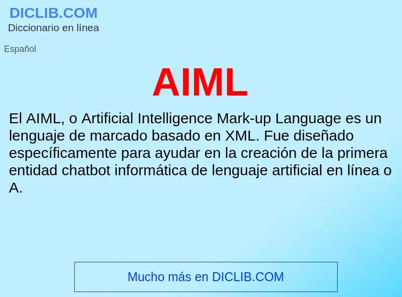 What is AIML - definition