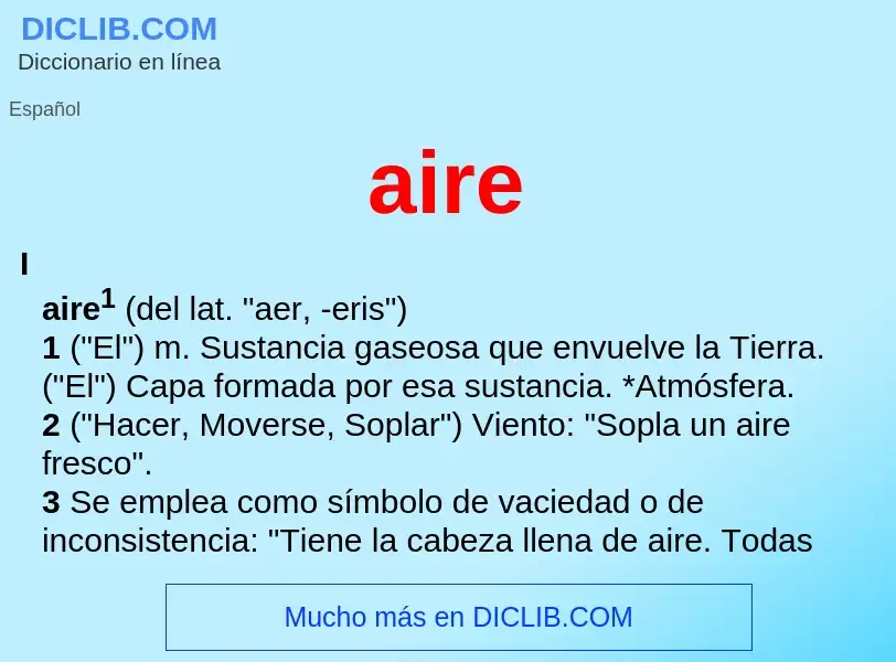 What is aire - meaning and definition