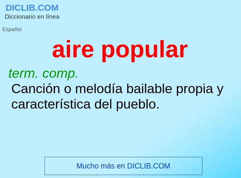 What is aire popular - definition