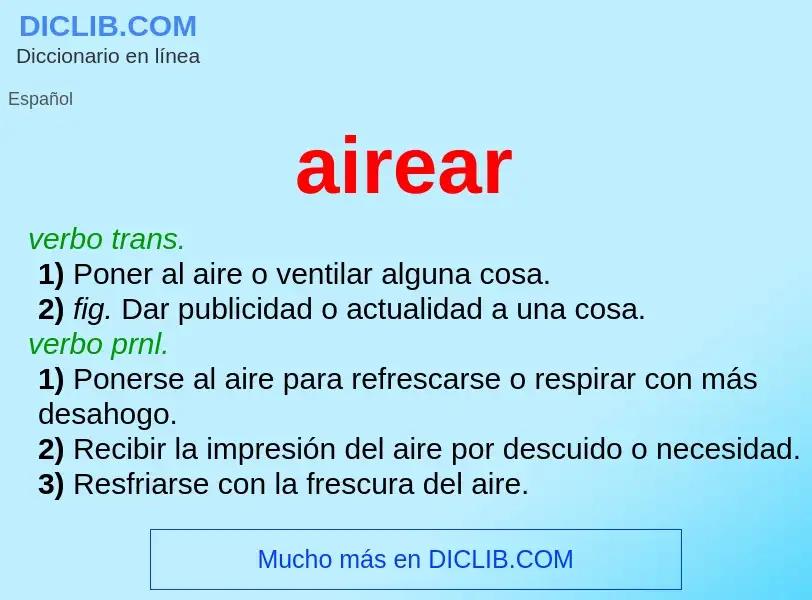 What is airear - definition