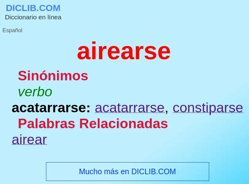 What is airearse - meaning and definition