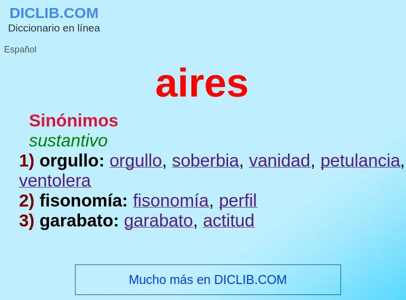 Wat is aires - definition