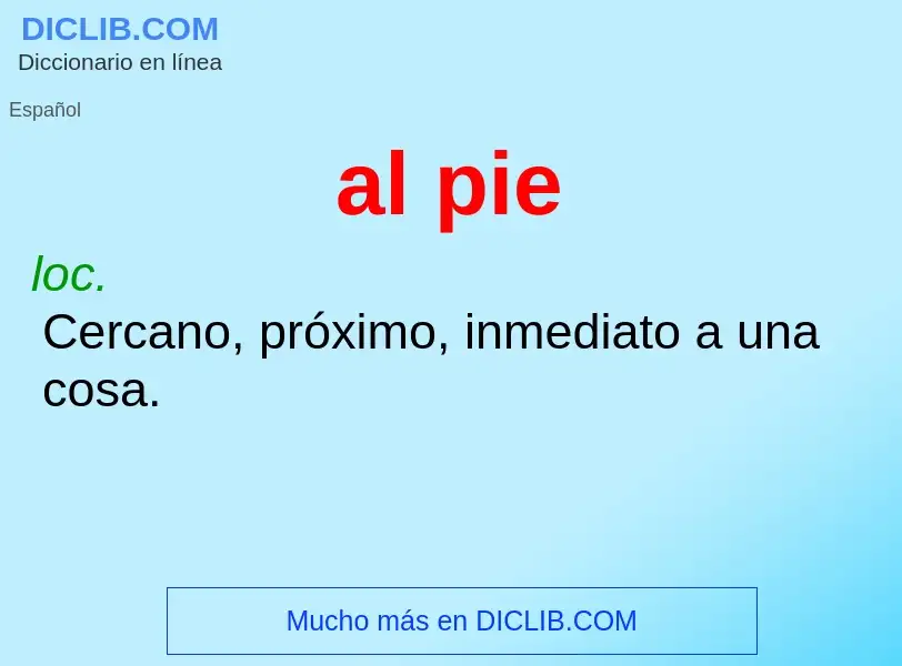 Wat is al pie - definition