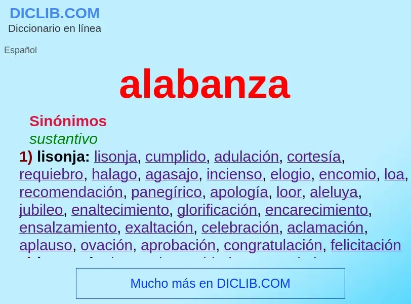 Wat is alabanza - definition