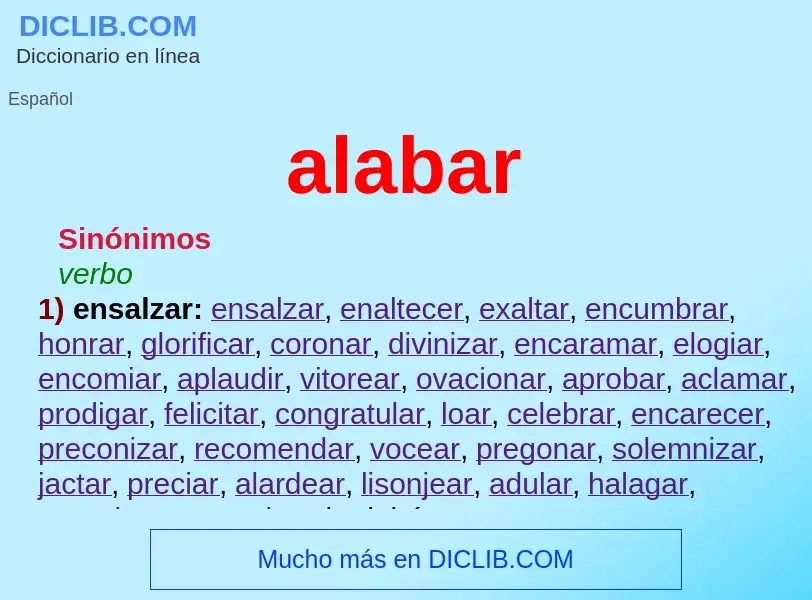 Wat is alabar - definition