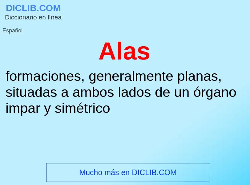 Wat is Alas - definition