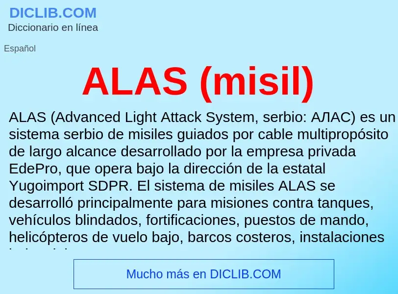 What is ALAS (misil) - definition