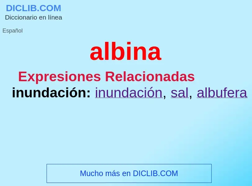 What is albina - definition