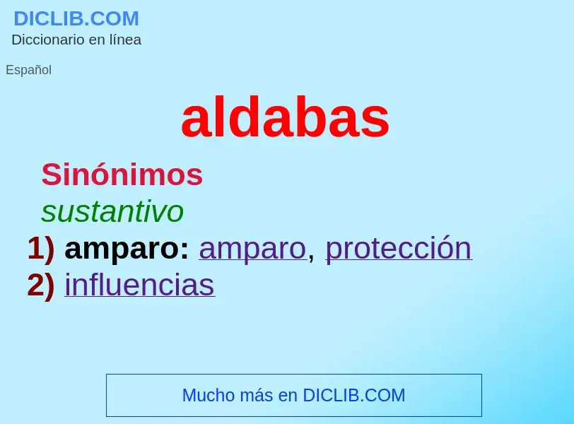 Was ist aldabas - Definition