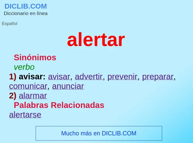 What is alertar - definition