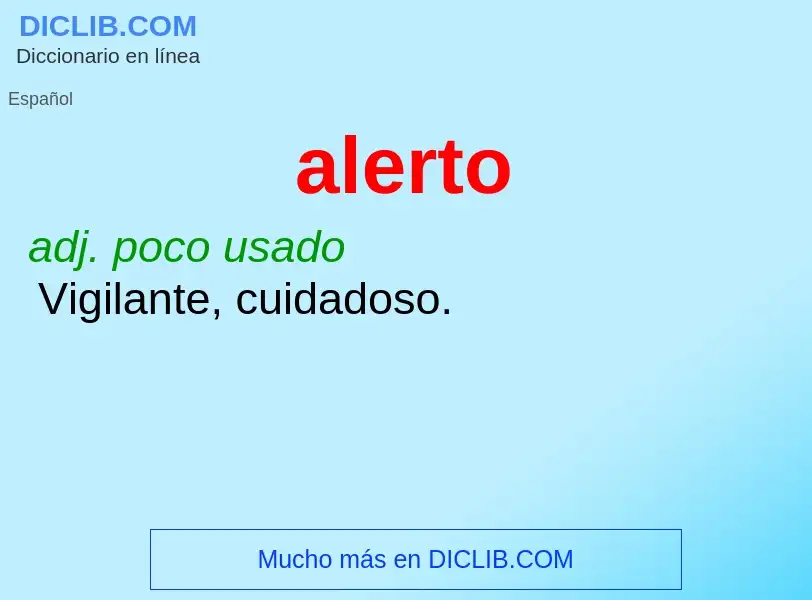 O que é alerto - definição, significado, conceito