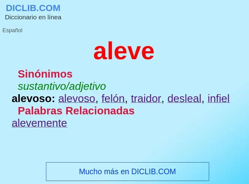 Wat is aleve - definition