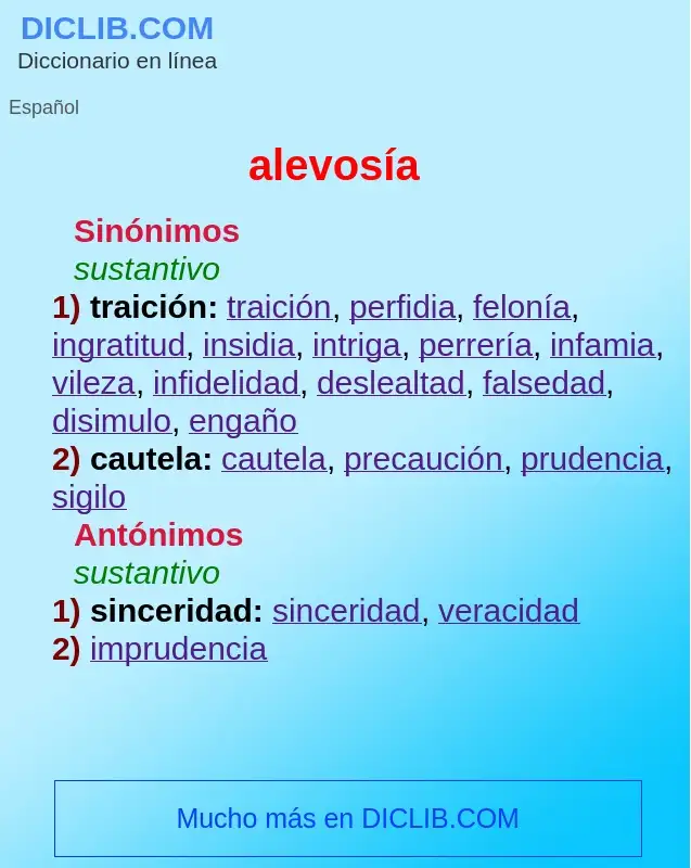 Wat is alevosía - definition