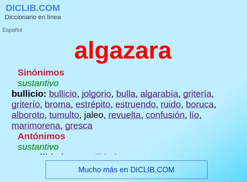 Wat is algazara - definition